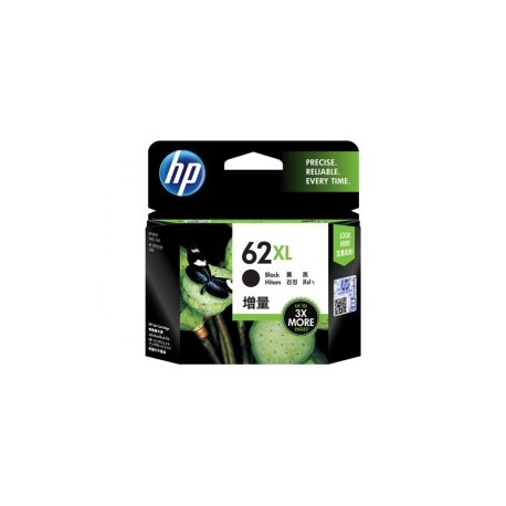 HP 62XL - High Yield - black - original - ink cartridge - for Envy 55XX, 56XX, 76XX; Officejet 200, 250, 252, 57XX, 8040 - 0