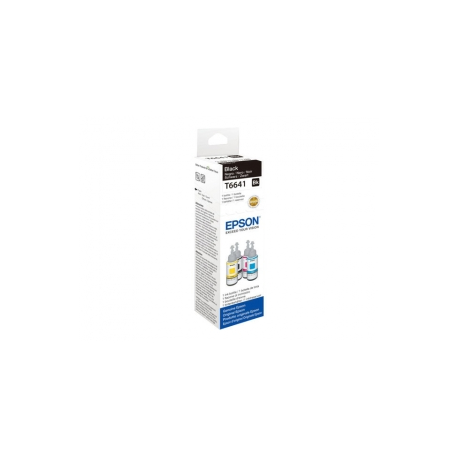 Epson T6641 - 70 ml - black - original - ink refill - for EcoTank ET-14000, ET-16500, ET-2500, ET-2550, ET-2600, ET-2650, ET-3600, ET-4500, ET-4550 - 1