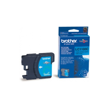 Brother LC1100C - Cyan - original - ink cartridge - for Brother DCP-185, 385, 395, 585, J715, MFC-490, 5490, 5890, 5895, 6890, 790, 795, 990, J615 - 2