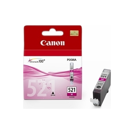 Canon CLI-521M - 9 ml - magenta - original - ink tank - for PIXMA iP3600, iP4700, MP540, MP550, MP560, MP620, MP630, MP640, MP980, MP990, MX860, MX870 - 1