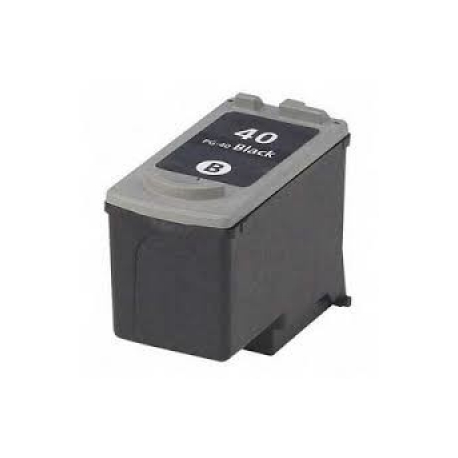 Canon PG-40BK - 16 ml - High Yield - pigmented black - original - ink cartridge - for FAX JX210; PIXMA iP1800, iP1900, iP2600, MP140, MP190, MP210, MP220, MP470, MX300, MX310 - 1