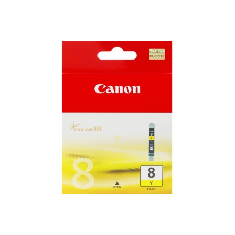 Canon CLI-8Y - 13 ml - yellow - original - ink tank - for PIXMA iP3500, iP4500, iP5300, MP510, MP520, MP610, MP960, MP970, MX700, MX850, Pro9000 - 1