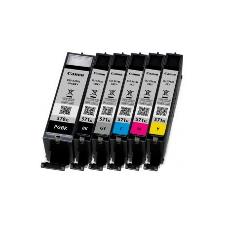 Canon CLI-571Y XL - 11 ml - High Yield - yellow - original - ink tank - for PIXMA TS5051, TS5053, TS5055, TS6050, TS6051, TS6052, TS8051, TS8052, TS9050, TS9055 - 2