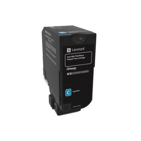 Lexmark - High Yield - cyan - original - toner cartridge LCCP, LRP - for Lexmark CS725de, CS725dte - 1