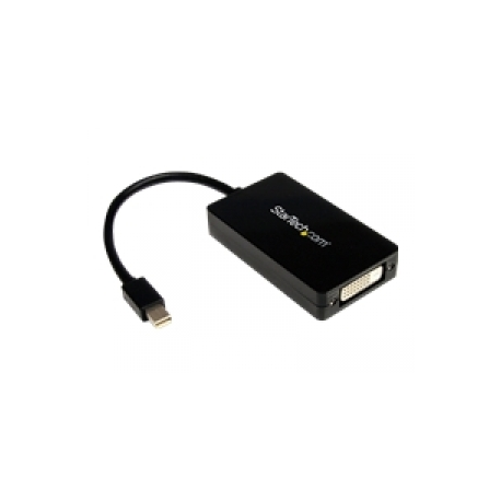 StarTech.com Travel A / V adapter - 3-in-1 Mini DisplayPort to DisplayPort DVI or HDMI converter (MDP2DPDVHD) - Adapter - Mini DisplayPort male to DVI-D, HDMI, DisplayPort female - 15 cm - black - 0