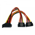 StarTech.com 6in Latching SATA Power Y Splitter Cable Adapter - M / F - 6 inch Serial ATA Power Cable Splitter - SATA Power Y Cable Adapter - Power splitter - SATA power (M) to SATA power (F) - 15.24 cm - latched - for P / N: HSB13SATSASB, HSB1SATSASBA, HSB1SATSASVA, HSB225S3R, HSB43SATSASB, SATSASBP425