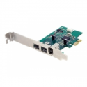 StarTech.com 3 Port 2b 1a 1394 PCI Express FireWire Card Adapter - 1394 FW PCIe FireWire 800  /  400 Card (PEX1394B3) - FireWire adapter - PCIe - FireWire 800 - 2 ports + 1 x FireWire - for P / N: BNDTB10GI, BNDTB210GSFP, BNDTB310GNDP, BNDTB410GSFP, BNDTB4M2E1, BNDTBUSB3142