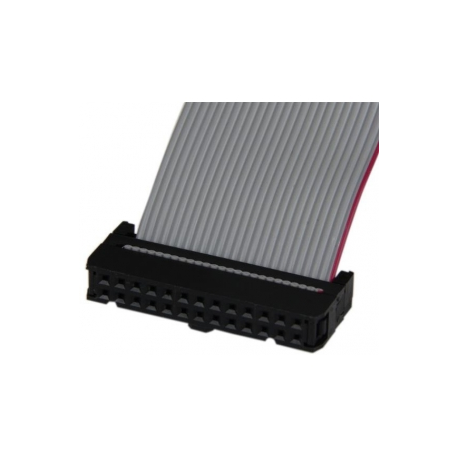 StarTech.com Low Profile 16in Parallel Port Header Cable Adapter w /  Bracket - DB25 to IDC26 Parallel Port Bracket DB-25 (F) to IDC 26 (F) (PLATE25F16LP) - Parallel panel - DB-25 (F) to 26 PIN IDC (F) - 40.64 cm - grey - 2