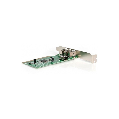 StarTech.com 4 port PCI 1394a FireWire Adapter Card - 3 External 1 Internal FireWire PCI Card for Laptops (PCI1394MP) - FireWire adapter - PCI - Firewire - 3 ports - 1