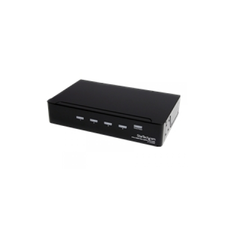 StarTech.com HDMI Splitter 1 In 4 Out - 1080p - 4 Port -Mounting Brackets - 1.3 Audio - HDMI Multi Port - HDMI Audio Splitter (ST124HDMI2) - Video splitter - 4 x HDMI + 4 x audio - desktop - for P / N: SVA12M2NEUA, SVA12M5NA - 0