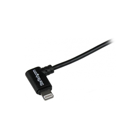 StarTech.com 2m (6ft) Long Black Apple® 8-pin Lightning Connector to USB Cable for iPhone  /  iPod  /  iPad - Charge and Sync Cable (USBLT2MB) - Lightning cable - Lightning male to USB male - 2 m - double shielded - black - for P / N: ST4200MINI2, ST4200MINIC - 2