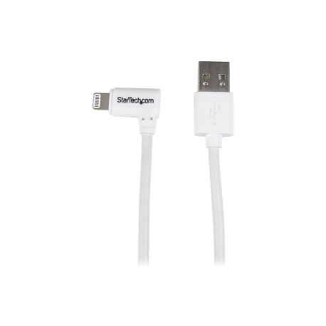 StarTech.com 1m (3ft) White Apple 8-pin Lightning Connector to USB Cable for iPhone  /  iPod  /  iPad - Charge and Sync Cable - 1 meter (USBLT1MW) - Lightning cable - Lightning male to USB male - 1 m - double shielded - white - for P / N: KITBXAVHDPEU, KITBXAVHDPNA, KITBXAVHDPUK, KITBXDOCKPEU, KITBXDOCKPUK, KITBZDOCK - 1