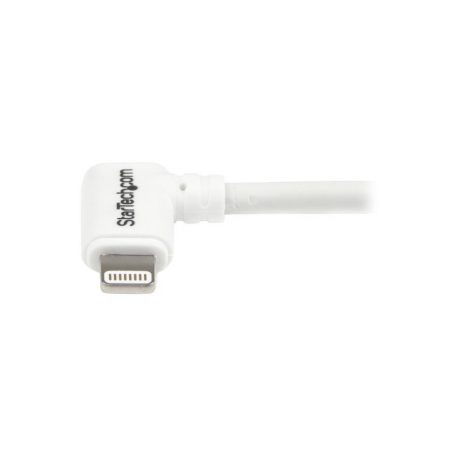 StarTech.com 1m (3ft) White Apple 8-pin Lightning Connector to USB Cable for iPhone  /  iPod  /  iPad - Charge and Sync Cable - 1 meter (USBLT1MW) - Lightning cable - Lightning male to USB male - 1 m - double shielded - white - for P / N: KITBXAVHDPEU, KITBXAVHDPNA, KITBXAVHDPUK, KITBXDOCKPEU, KITBXDOCKPUK, KITBZDOCK - 4