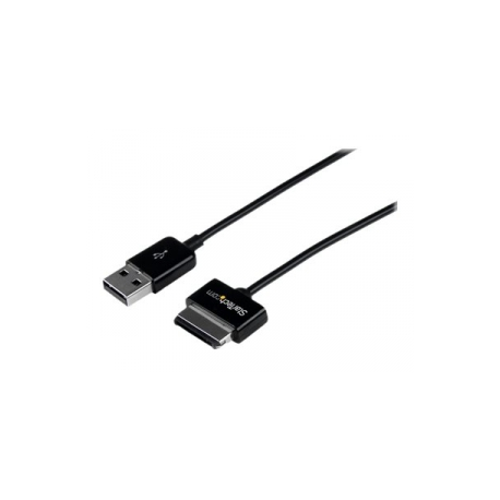 StarTech.com 3m Dock Connector to USB Cable ASUS Transformer Pad / Eee Pad - Charging / data cable - ASUS 40-pin Dock Connector male to USB male - 3 m - double shielded - black - for ASUS Transformer Pad TF300T, TF300TG, TF300TL - 0