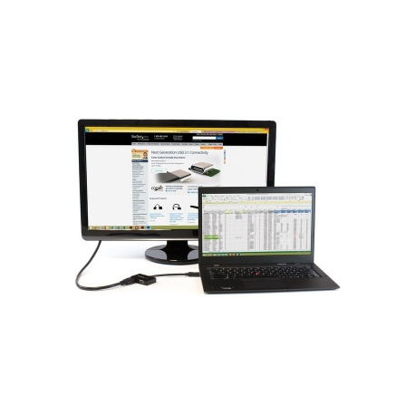 StarTech.com 2 in 1 Displayport Adapter - DisplayPort to HDMI or VGA - DisplayPort Adapter - 1920x1200 - Travel Adapter (DP2HDVGA) - Video converter - DisplayPort - HDMI, VGA - black - 8