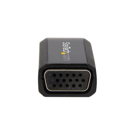 StarTech.com HDMI to VGA Adapter - Aux Audio Output - Compact - 1920x1200 - HDMI to VGA (HD2VGAMICRA) - Video converter - HDMI - VGA - black - 3