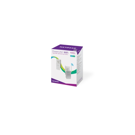 NETGEAR Powerline PLW1000 - Powerline adapter kit - GigE, HomePlug AV (HPAV) 2.0, IEEE 1901 - 802.11a / b / g / n / ac - Dual Band - wall-pluggable - with NETGEAR PowerLINE 1000 Adapter (PL1000) - 2