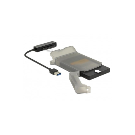 Delock - Storage controller - 2.5" - SATA 6Gb / s - USB 3.0 - grey, black - 3