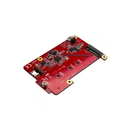 StarTech.com Raspberry Pi Board - USB 2.0 480Mbps - USB to M.2 SATA Converter - USB to SATA Raspberry Pi SSD (PIB2M21) - Storage controller - M.2 Card - USB 2.0 - red - 0
