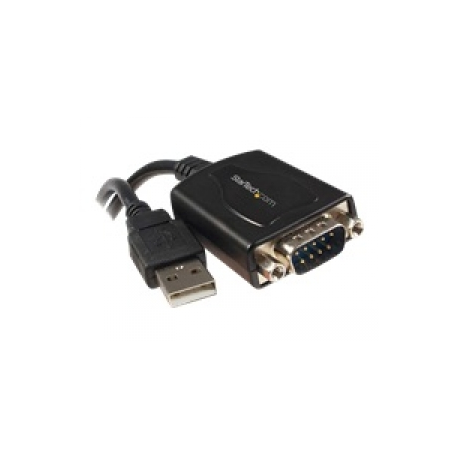StarTech.com USB to Serial Adapter - 1 Port - COM Port Retention - Texas Instruments TIUSB3410 - USB to RS232 Adapter Cable (ICUSB2321X) - Serial adapter - USB - RS-232 - black - 0
