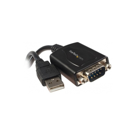 StarTech.com USB to Serial Adapter - 1 Port - COM Port Retention - Texas Instruments TIUSB3410 - USB to RS232 Adapter Cable (ICUSB2321X) - Serial adapter - USB - RS-232 - black - 1