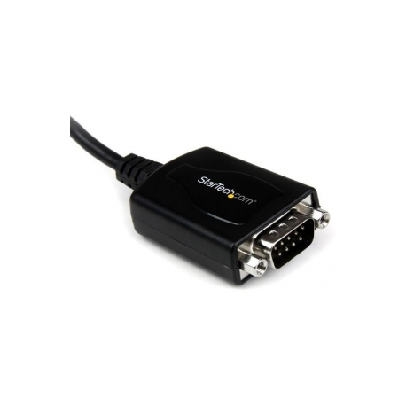 StarTech.com USB to Serial Adapter - 1 Port - COM Port Retention - Texas Instruments TIUSB3410 - USB to RS232 Adapter Cable (ICUSB2321X) - Serial adapter - USB - RS-232 - black - 2