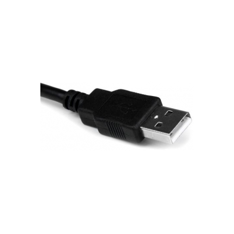 StarTech.com USB to Serial Adapter - 1 Port - COM Port Retention - Texas Instruments TIUSB3410 - USB to RS232 Adapter Cable (ICUSB2321X) - Serial adapter - USB - RS-232 - black - 3