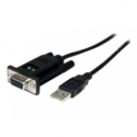 StarTech.com USB to Serial RS232 Adapter - DB9 Serial DCE Adapter Cable with FTDI - Null Modem - USB 1.1  /  2.0 - Bus-Powered (ICUSB232FTN) - Serial adapter - USB 2.0 - RS-232 - black