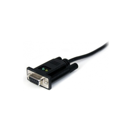 StarTech.com USB to Serial RS232 Adapter - DB9 Serial DCE Adapter Cable with FTDI - Null Modem - USB 1.1  /  2.0 - Bus-Powered (ICUSB232FTN) - Serial adapter - USB 2.0 - RS-232 - black - 4