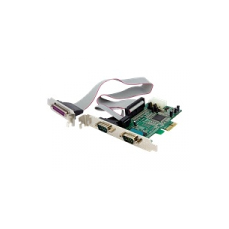 StarTech.com 2S1P Native PCI Express Parallel Serial Combo Card with 16550 UART - PCIe 2x Serial 1x Parallel RS232 Adapter Card (PEX2S5531P) - Parallel / serial adapter - PCIe - serial RS-232 - 0
