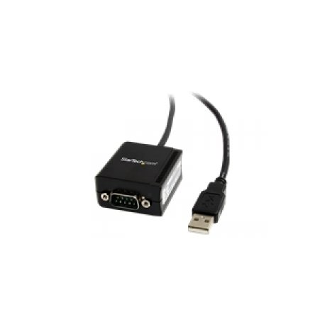 StarTech.com USB to Serial Adapter - 1 port - USB Powered - FTDI USB UART Chip - DB9 (9-pin) - USB to RS232 Adapter (ICUSB2321F) - Serial adapter - USB - RS-232 - black - 0