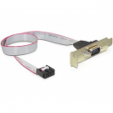 DeLOCK Slot Bracket > 1 x Serial - Serial panel - DB-9 (M) to 9 pin IDC (F) - 40 cm