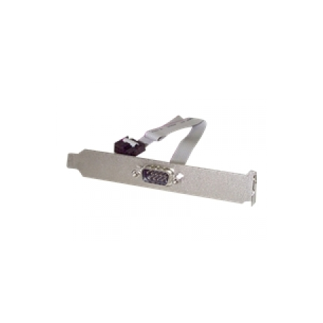 StarTech.com 16in (40cm) 9 Pin Serial Male to 10 Pin Motherboard Header Slot Plate - motherboard Serial Port Adapter (PLATE9M16) - Serial panel - DB-9 (M) to 10 PIN IDC (F) - 41 cm - grey - 0