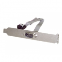 StarTech.com 16in (40cm) 9 Pin Serial Male to 10 Pin Motherboard Header Slot Plate - motherboard Serial Port Adapter (PLATE9M16) - Serial panel - DB-9 (M) to 10 PIN IDC (F) - 41 cm - grey