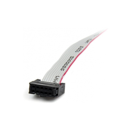 StarTech.com 16in (40cm) 9 Pin Serial Male to 10 Pin Motherboard Header Slot Plate - motherboard Serial Port Adapter (PLATE9M16) - Serial panel - DB-9 (M) to 10 PIN IDC (F) - 41 cm - grey - 7