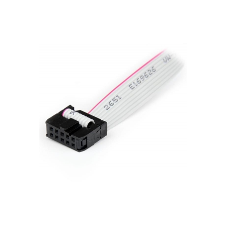 StarTech.com 2 Port 16in DB9 Serial Port BRacket to 10 Pin Header - DB9 bRacket - DB9 Header - Serial Port bRacket (PLATE9M2P16) - Serial panel - DB-9 (M) to 10 PIN IDC (F) - 40.64 cm - grey - 5