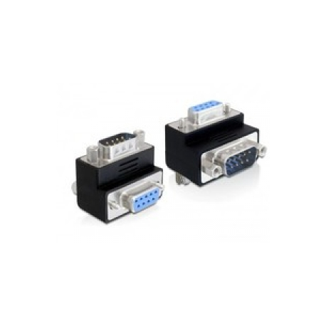 DeLOCK - Serial adapter - DB-9 (F) to DB-9 (M) - 90° connector - 0