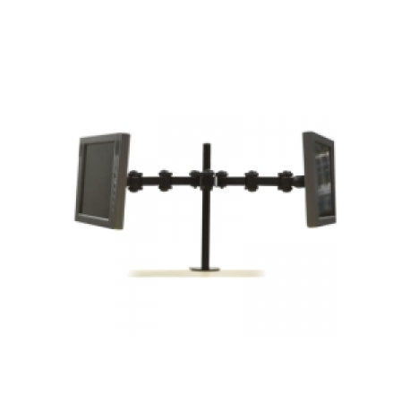 Newstar LCD/TFT desk mount, 10-26", clamp, 2 screens, black