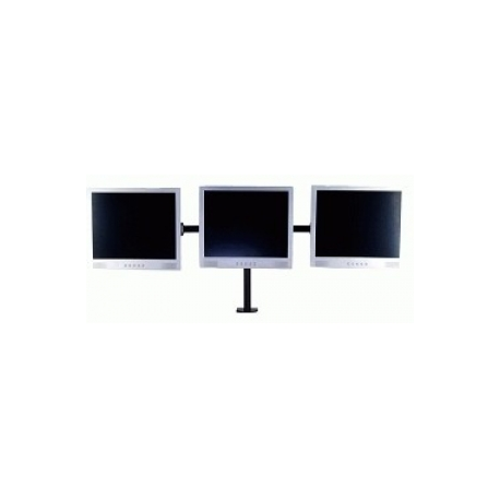Newstar LCD/TFT desk mount, 10-26", clamp, 2 screens, black