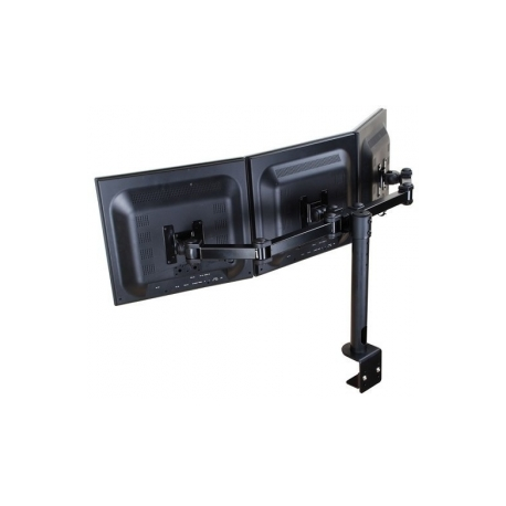 Newstar LCD/TFT desk mount, 10-26", clamp, 2 screens, black