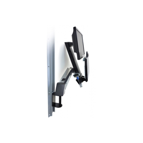 Ergotron StyleView - Mounting kit (wrist rest, track mount bracket kit, height adjust bracket, keyboard tray with left / right mouse tray, barcode scanner and mouse holder, combo arm) - for LCD display  /  PC equipment - white - screen size: up to 24" - 0