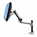 Ergotron LX - Mounting kit (desk clamp mount, extender arm, grommet-mount base, monitor arm, tall pole) - for LCD display - polished aluminium - screen size: up to 34"