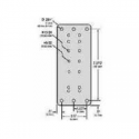 Ergotron - Mounting component (wall plate) - for monitor  /  keyboard - aluminium - for P / N: 80-105-064