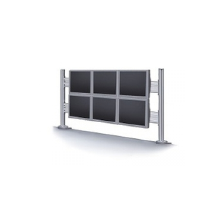 Neomounts by Newstar FPMA-DTB200 - Mounting kit (toolbar) - for 6 LCD displays (fixed) - silver - screen size: 10"-24" - clamp mountable - 0