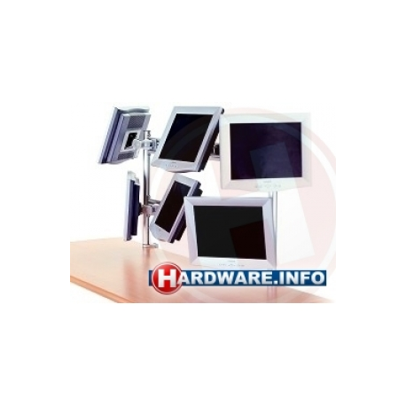 Neomounts by Newstar FPMA-DTB200 - Mounting kit (toolbar) - for 6 LCD displays (fixed) - silver - screen size: 10"-24" - clamp mountable - 3