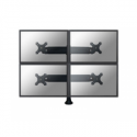 Neomounts by Newstar FPMA-D700D4 - Mounting kit - for 4 LCD displays (full-motion) - black - screen size: 19"-30" - clamp mountable, desk-mountable