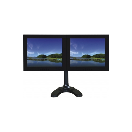 Neomounts by Newstar FPMA-D700D - Mounting kit - for 2 LCD displays (full-motion) - black - screen size: 19"-30" - clamp mountable, desk-mountable - 1