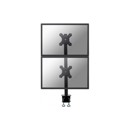 Neomounts by Newstar FPMA-D700DV - Mounting kit - for 2 LCD displays (full-motion) - black - screen size: 10"-27" - clamp mountable, desk-mountable - 2