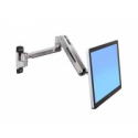 Ergotron LX HD - Mounting kit (extension adapter, VESA adapter, sit-stand arm, wall mount base) - for LCD display - polished aluminium - screen size: up to 46"