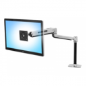 Ergotron LX - Mounting kit (extender arm, pole, VESA adapter, sit-stand arm, desk clamp base, grommet-mount base) - for LCD display - aluminium - polished aluminium - screen size: up to 42" - desk-mountable